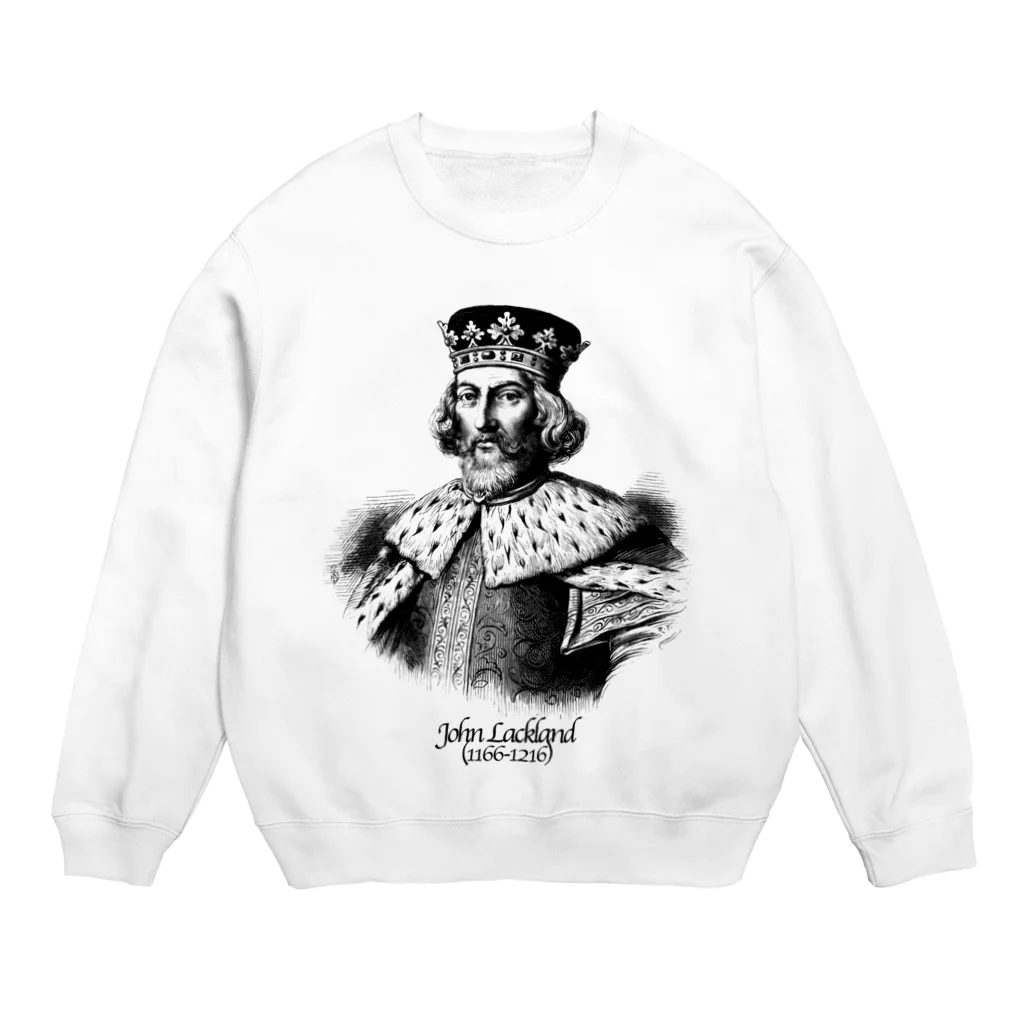 Nursery Rhymes  【アンティークデザインショップ】のジョン欠地王 Crew Neck Sweatshirt