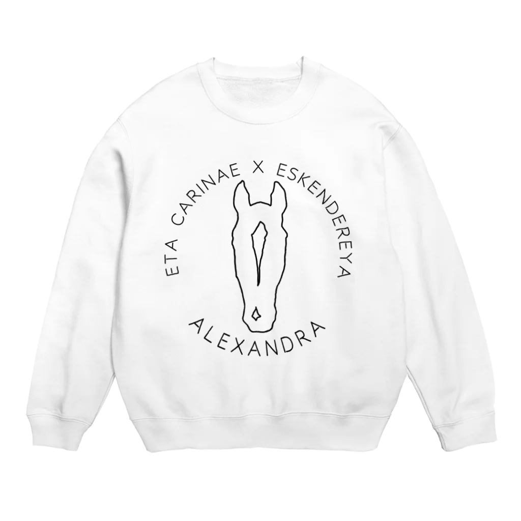 TaikiRacingClubShopのmarulogo【ALX】kuro Crew Neck Sweatshirt