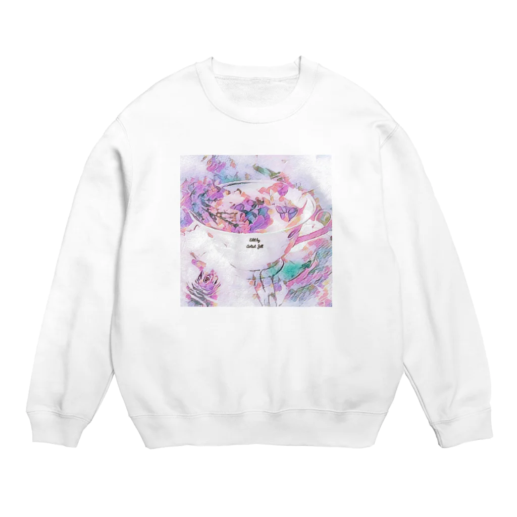 【ホラー専門店】ジルショップの紅茶(ピンク) Crew Neck Sweatshirt