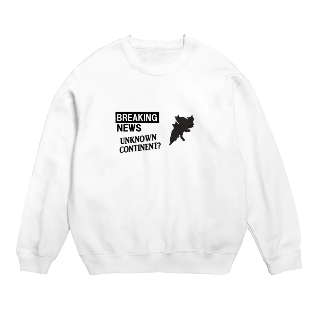 Blackbirdのニュースなネコ Crew Neck Sweatshirt