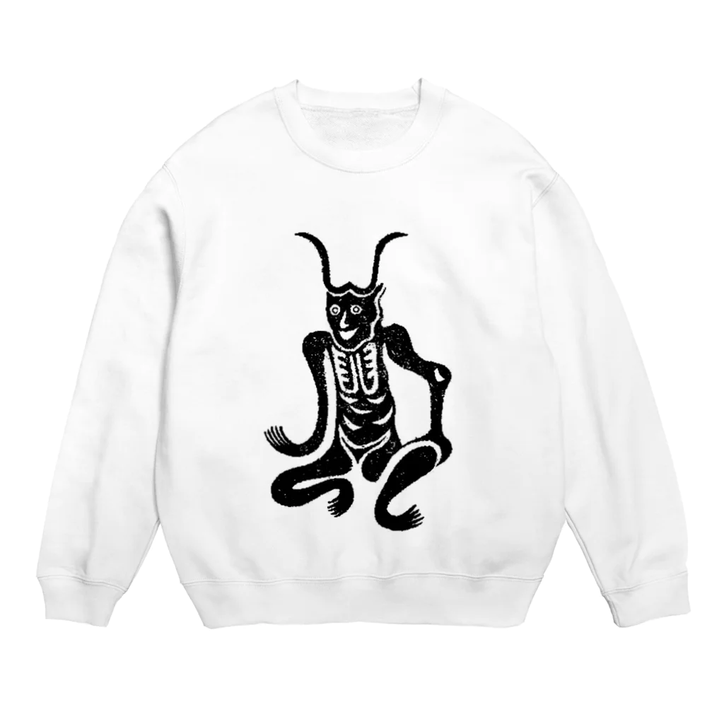 tuge9999の角大師 Crew Neck Sweatshirt