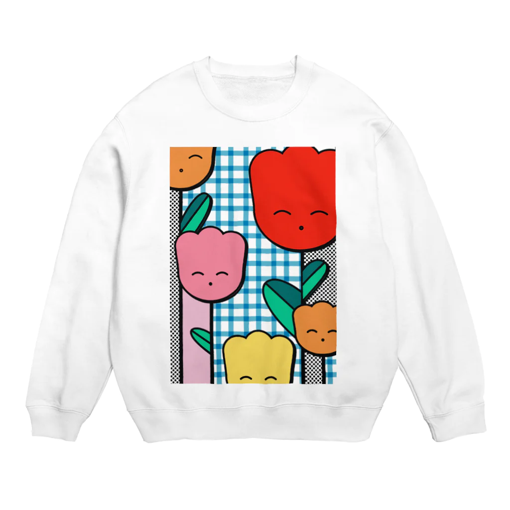 ▼fruits shopのチューリップさんたち Crew Neck Sweatshirt