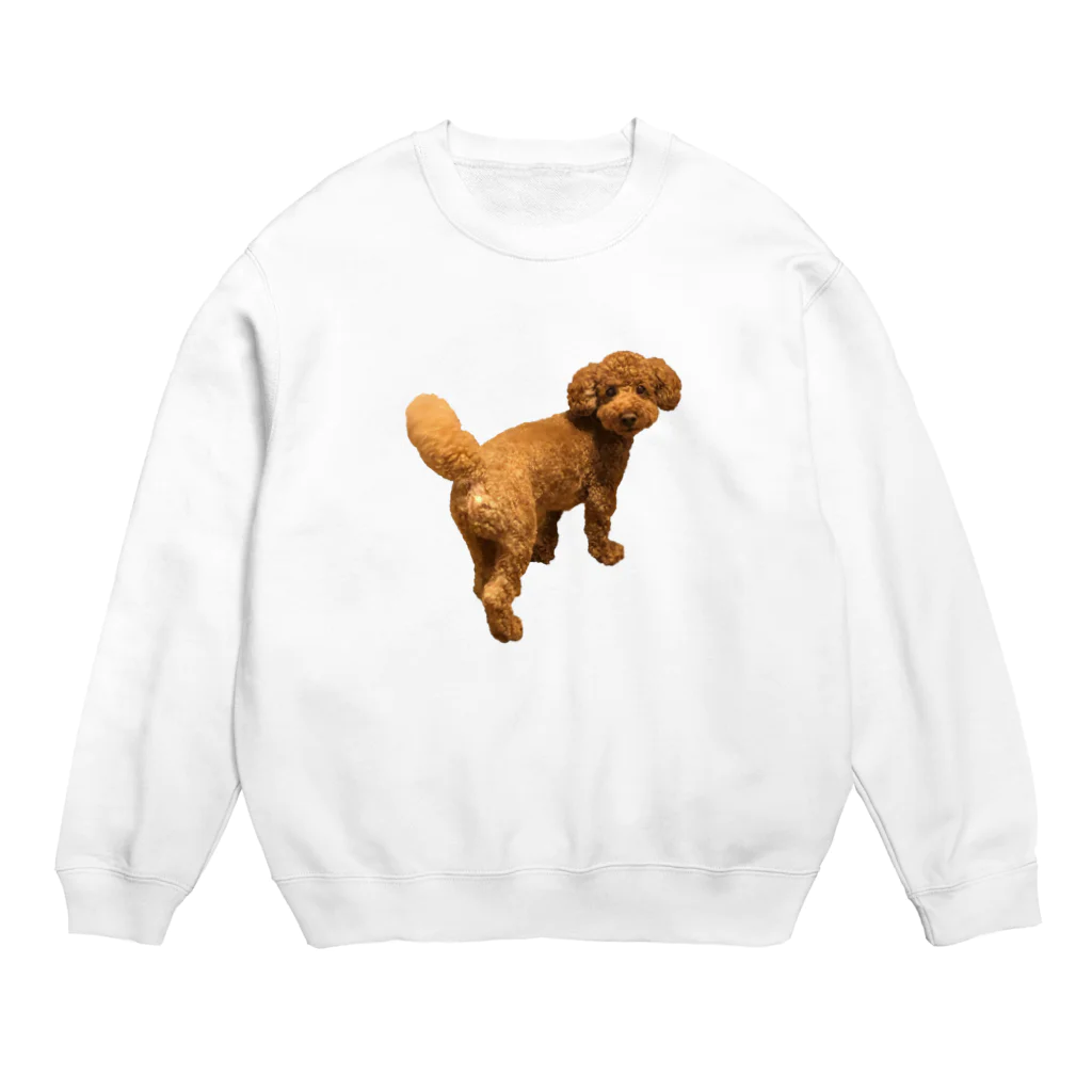 ハニョの振り向き犬 Crew Neck Sweatshirt