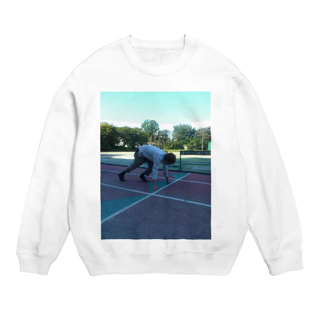 fifteen15tyanの俺のクラウチングスタート Crew Neck Sweatshirt