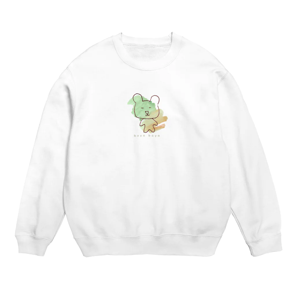 ぼやっくま official｜さっとんのぼやっくま｜アートペイント Crew Neck Sweatshirt