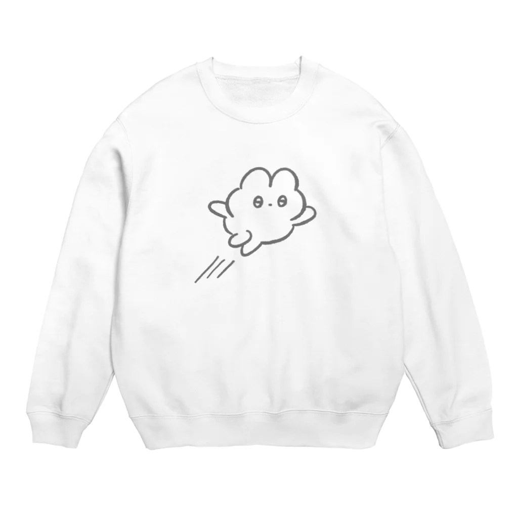 oroninetの飛んでるぴえんなうさぎ Crew Neck Sweatshirt