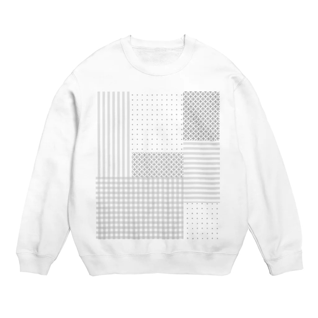 YükaCh!ka(ユカチカ)の貼り合わせ−1 Crew Neck Sweatshirt