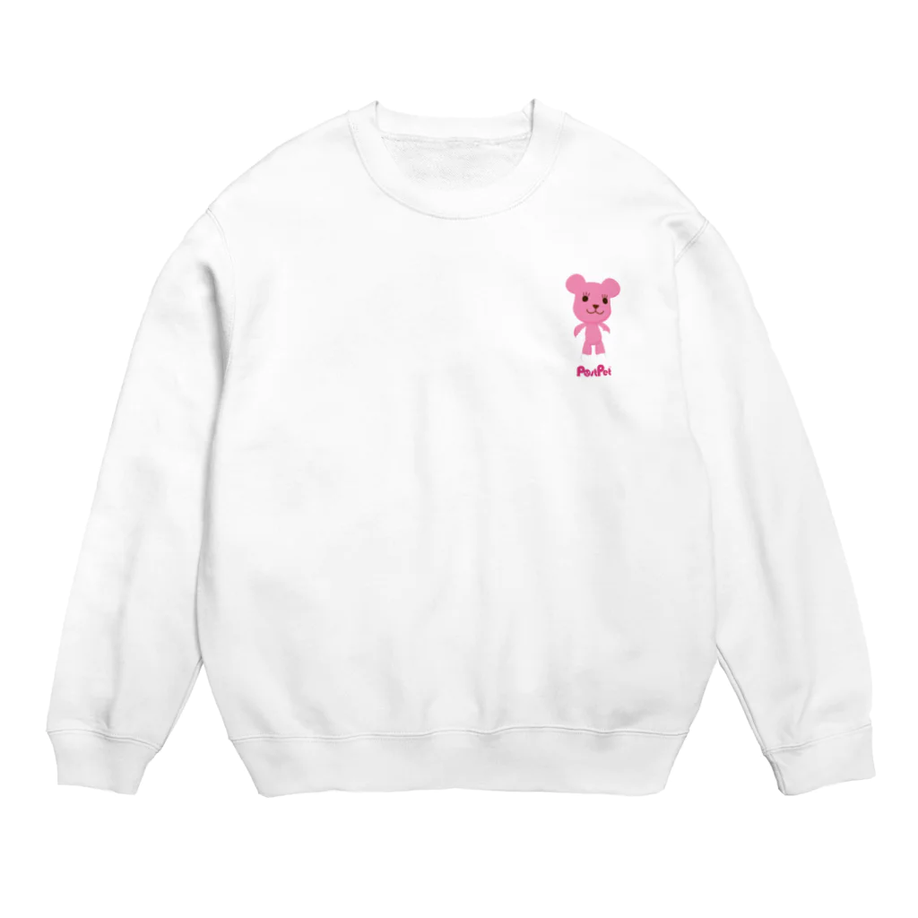 PostPet Official Shopのえっへんモモ Crew Neck Sweatshirt