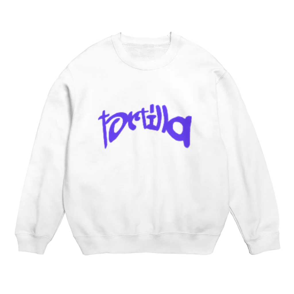 shakeのトルティーヤ tortilla 紫 Crew Neck Sweatshirt