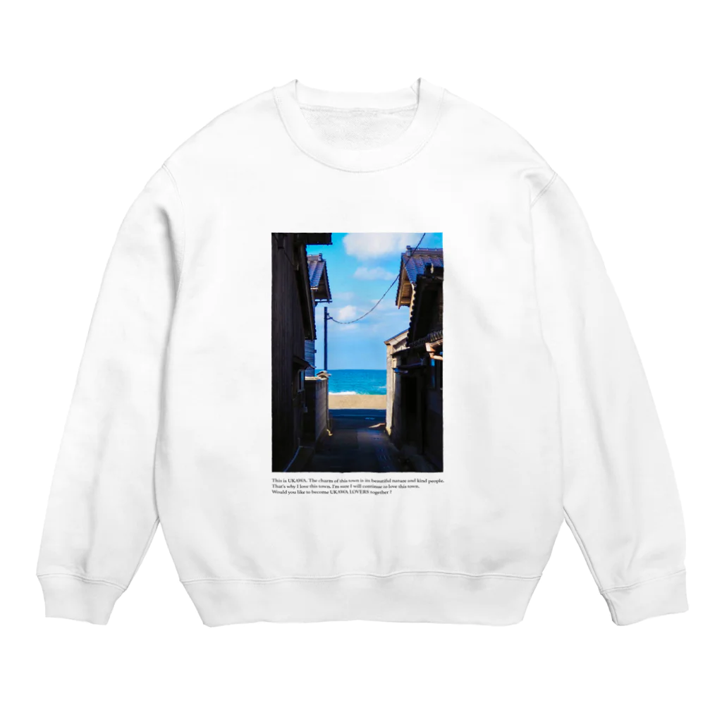 UKAWA LOVERSの海まであと何歩 Crew Neck Sweatshirt