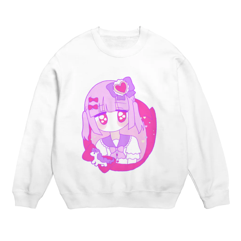 かわいいもののおみせ　いそぎんちゃくのゆめかわちゃん🦄 Crew Neck Sweatshirt