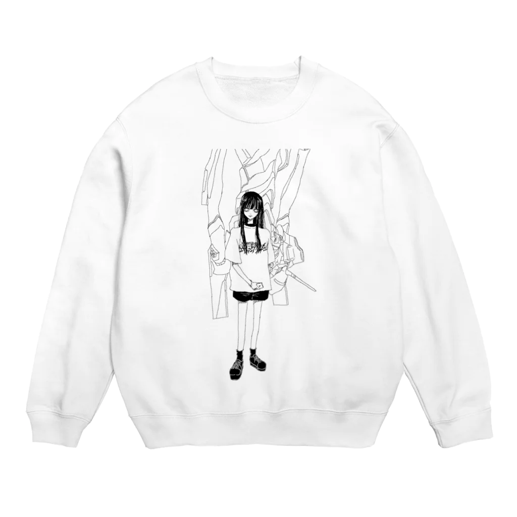 湯たんぽの@ Crew Neck Sweatshirt