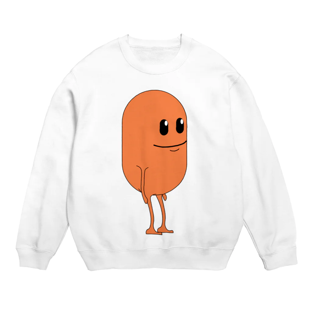 OCTOPUS_shopの名前なし_オレンジ Crew Neck Sweatshirt