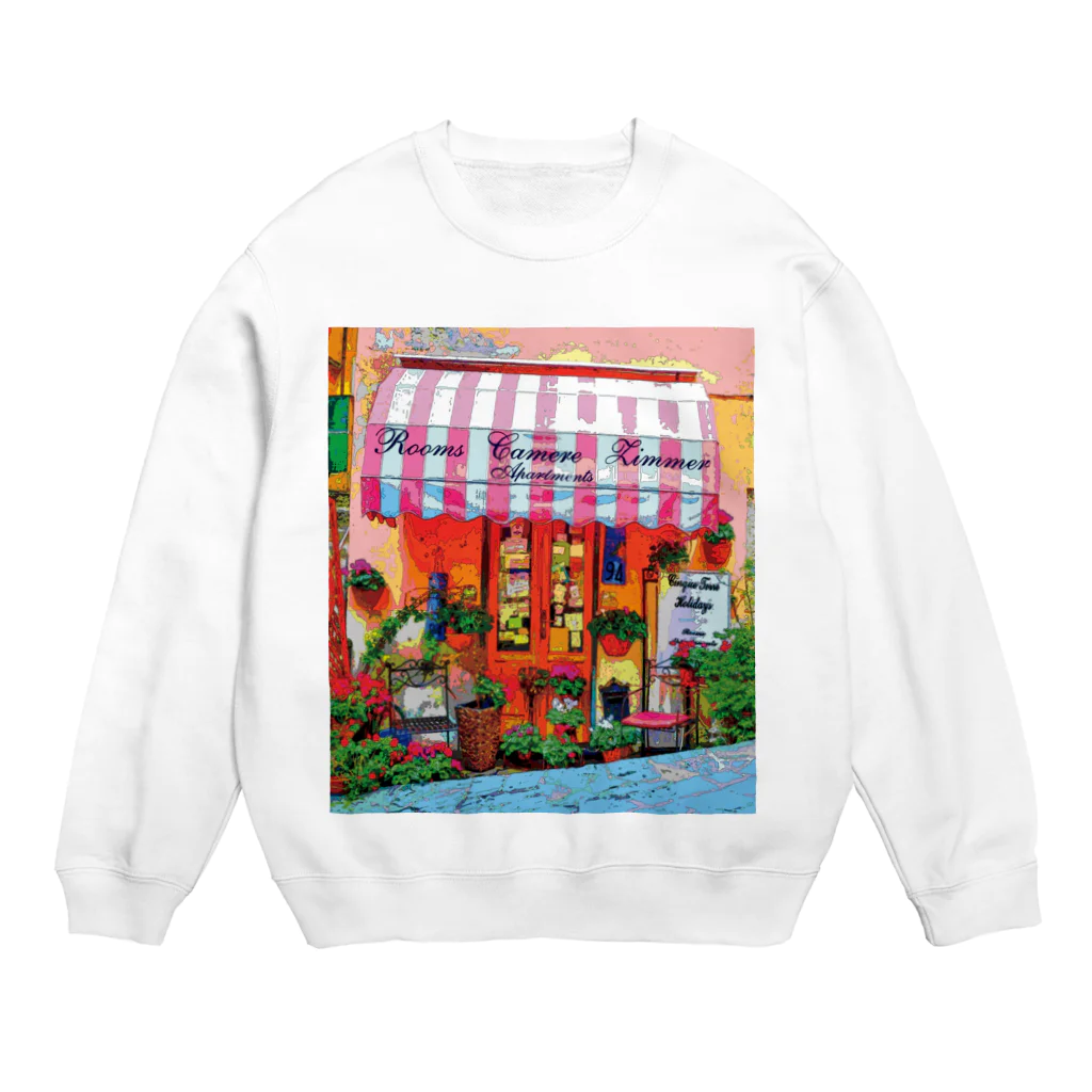 GALLERY misutawoのイタリア チンクエ・テッレの街角 Crew Neck Sweatshirt