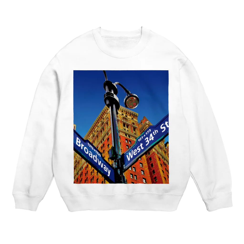 GALLERY misutawoのニューヨーク34thストリート Crew Neck Sweatshirt