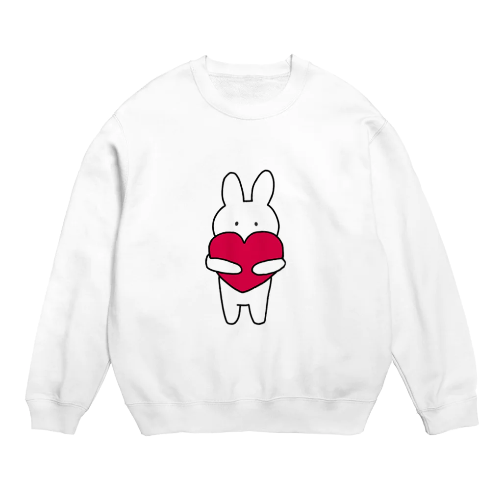 Mengのぎゅっとうさぎちゃん Crew Neck Sweatshirt