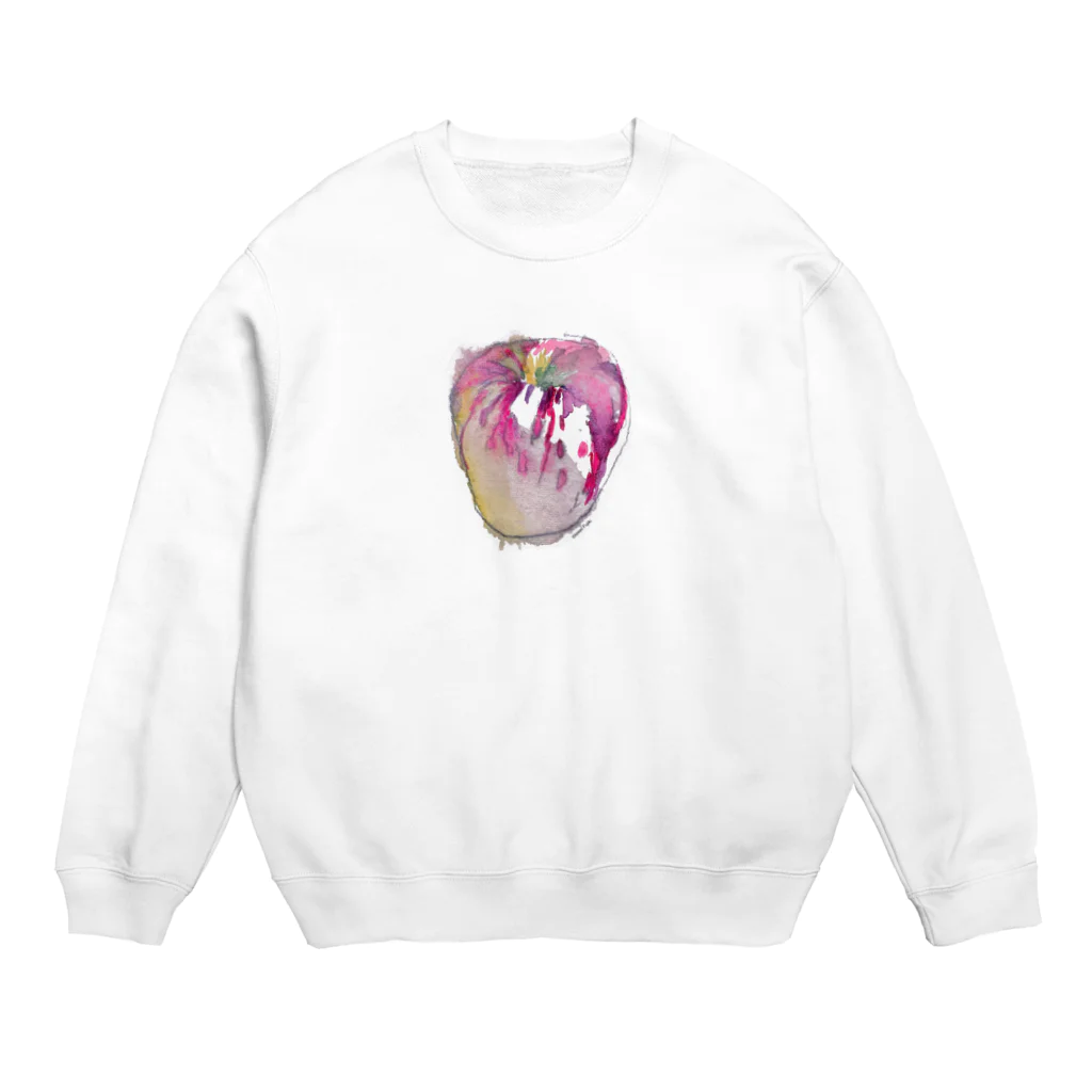 shop_newton_isaacのApple Drawing #9 Through his eyes Crew Neck Sweatshirt