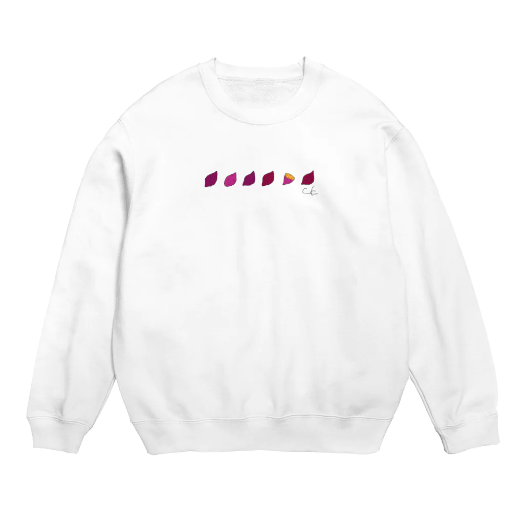 ひよこの足跡。のお芋 Crew Neck Sweatshirt