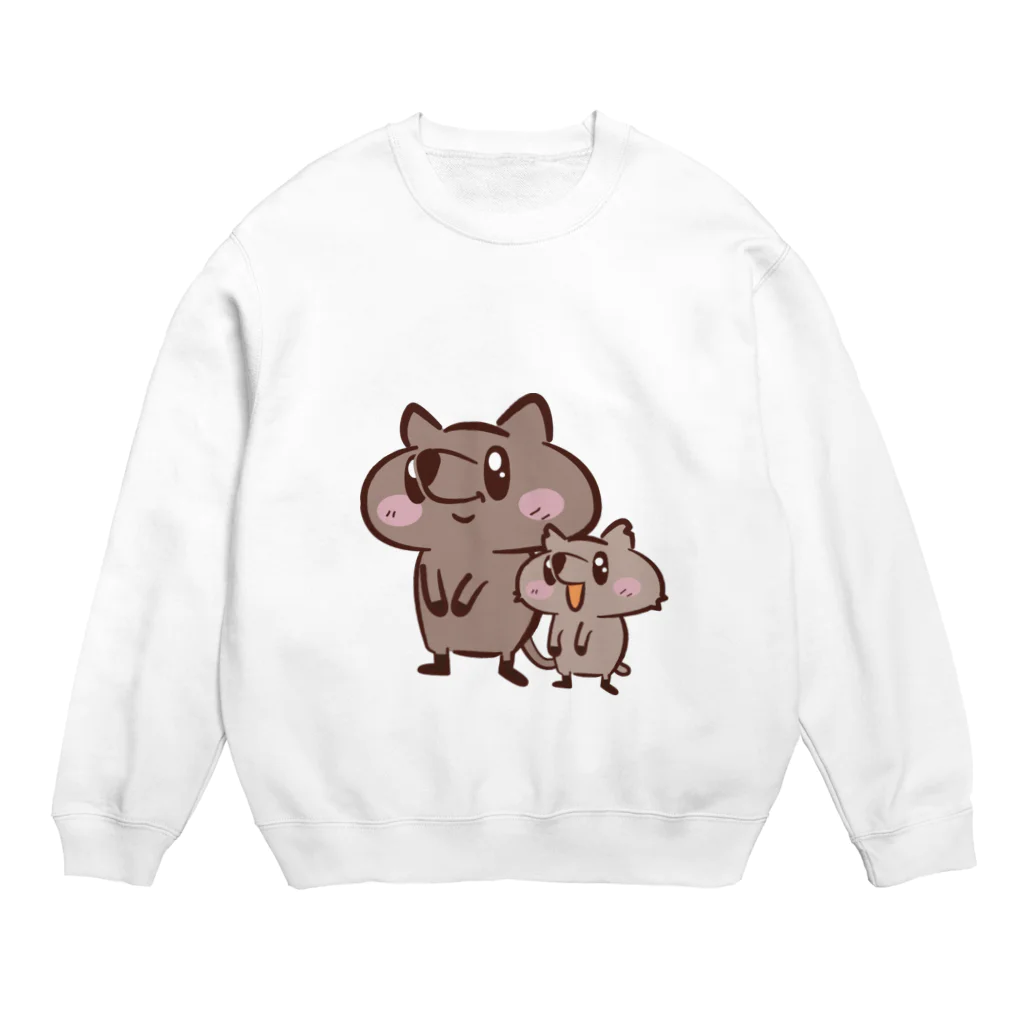 ゆるクアッカのゆるクアッカ Crew Neck Sweatshirt