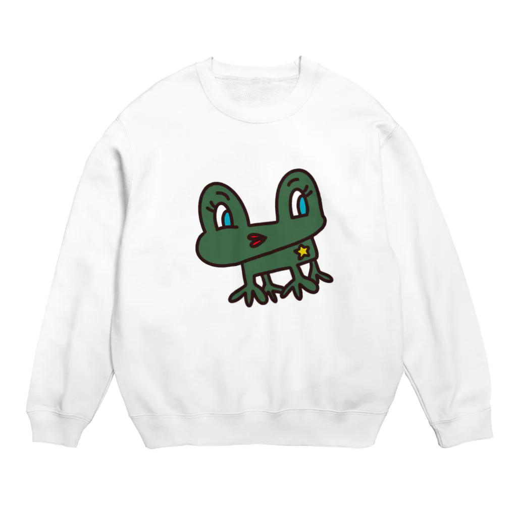 aridobirdのカエル子さん Crew Neck Sweatshirt