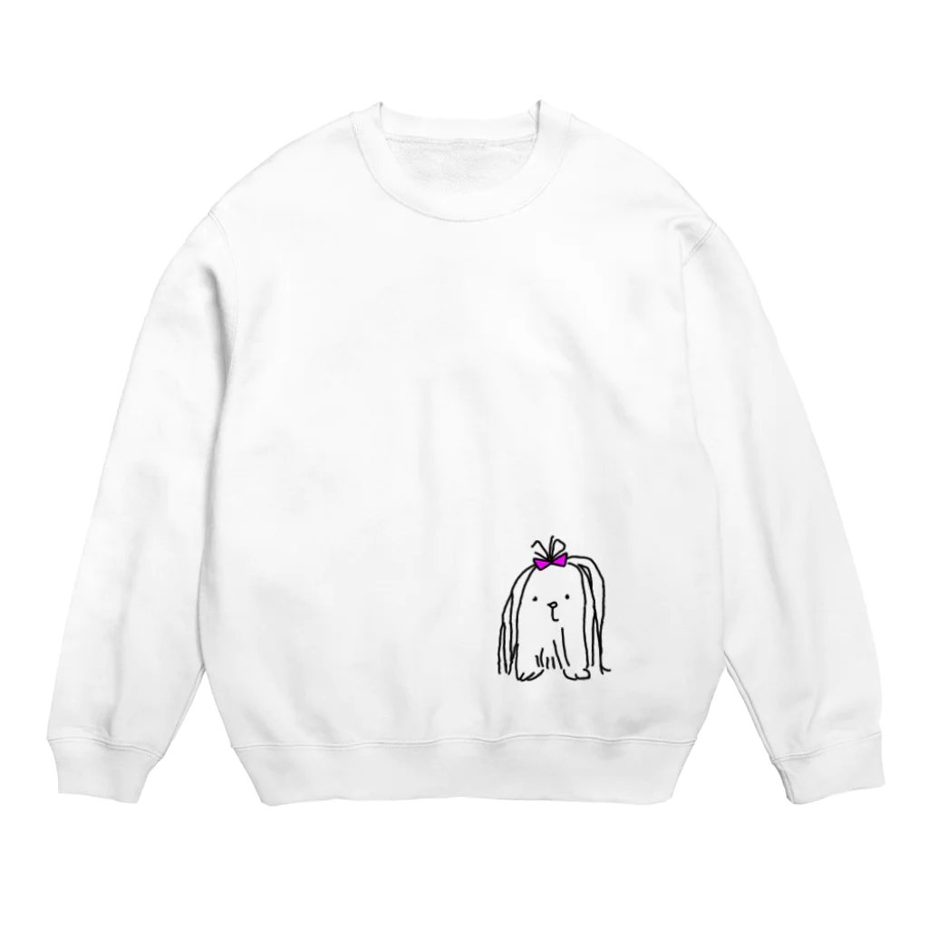 sasasoのもふもふのお友達 Crew Neck Sweatshirt