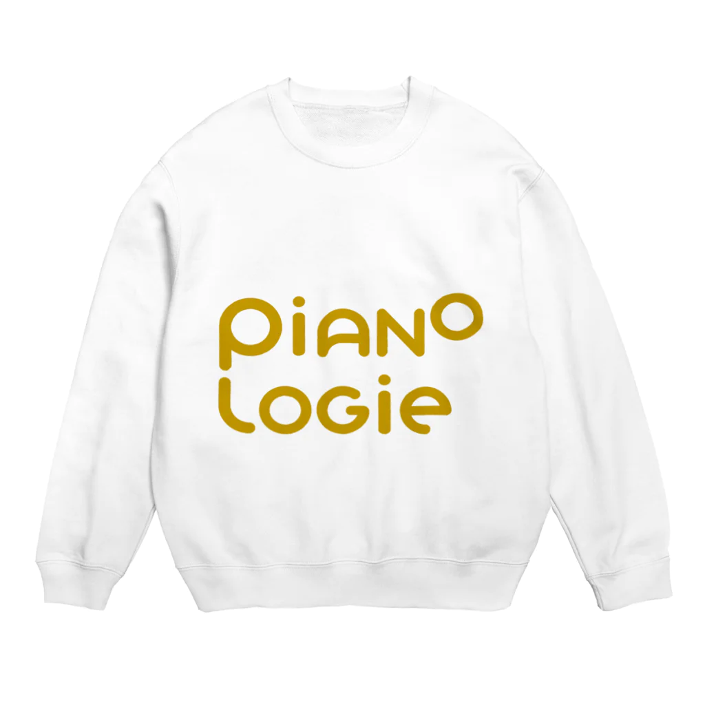 PIANOLOGIEのピアノロジーロゴ ゴールド Crew Neck Sweatshirt