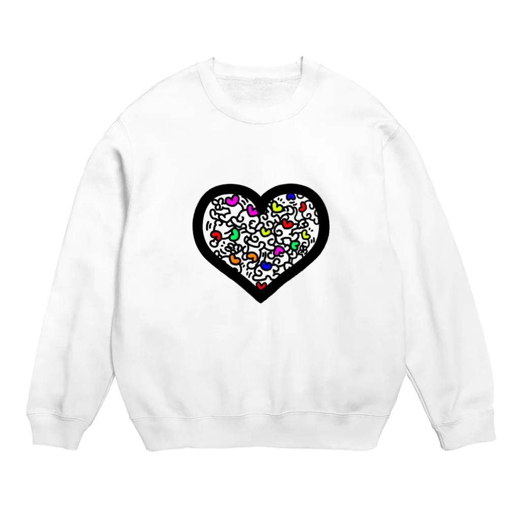 🍿ポップコーン🍿のお店のlove emotions Crew Neck Sweatshirt