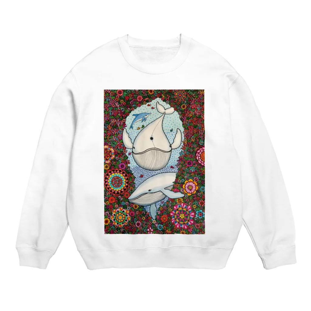 kouの落描き帳の白鯨 Crew Neck Sweatshirt