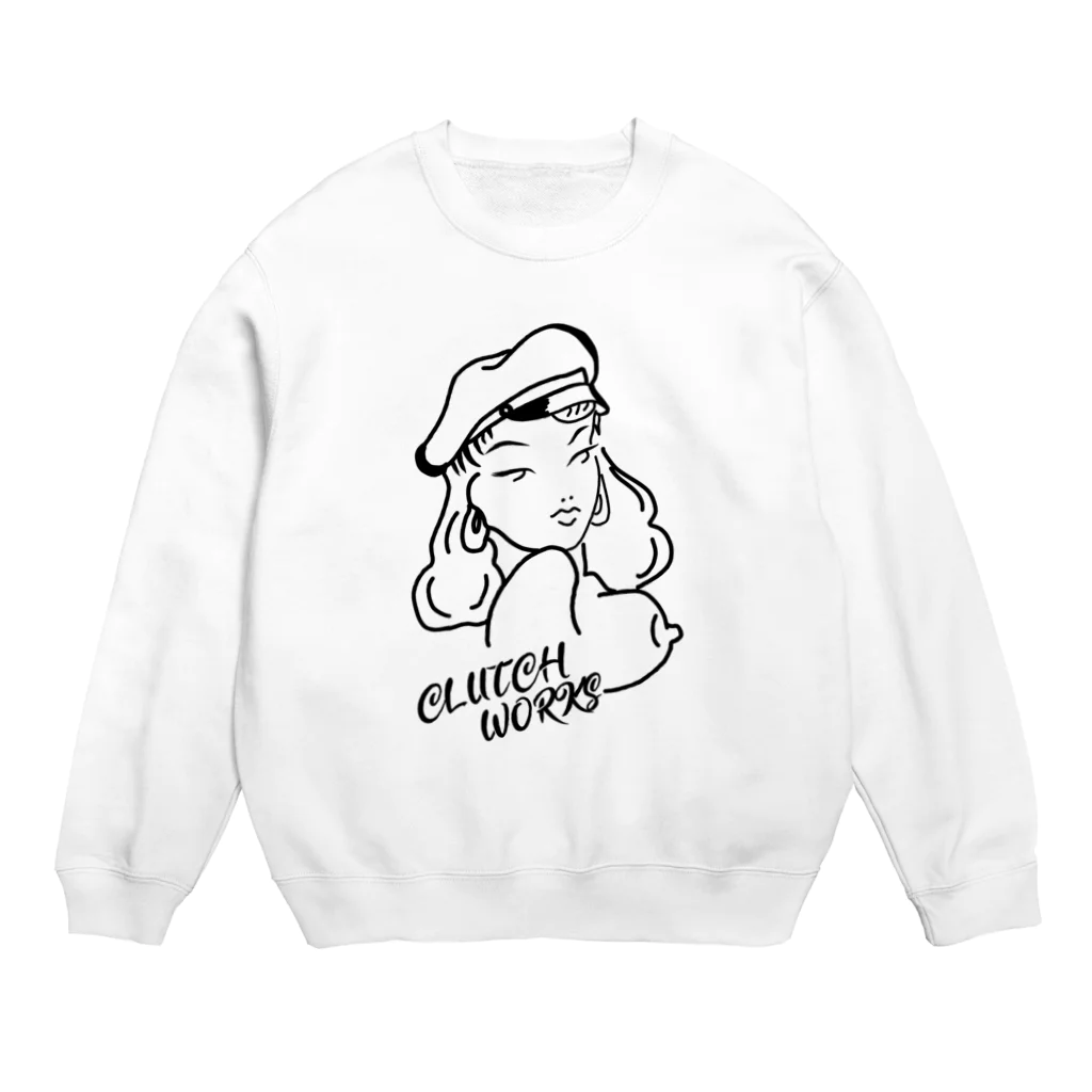 CLUTCH WORKSのCLUTCH WORKS ヌーディー Crew Neck Sweatshirt