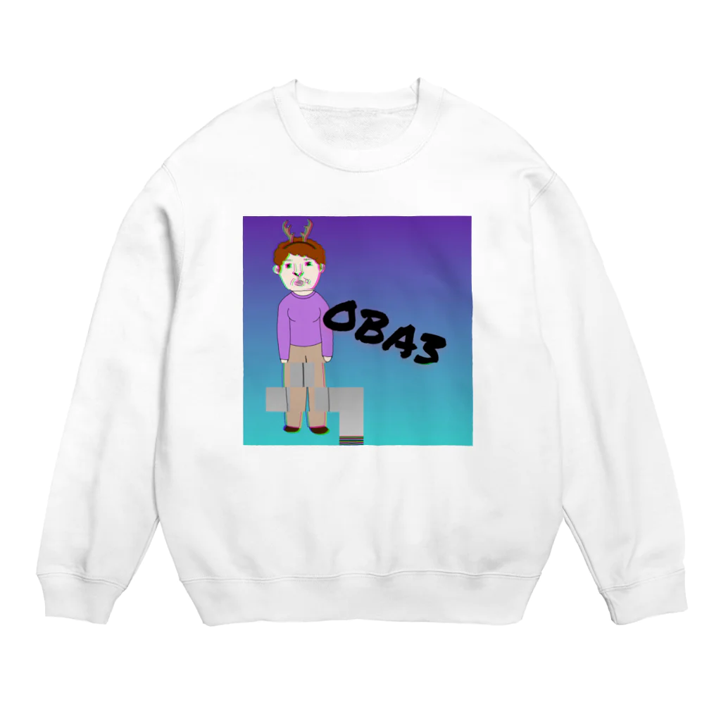 こまとごまの孫のトナカイOBA3(おばさん) Crew Neck Sweatshirt