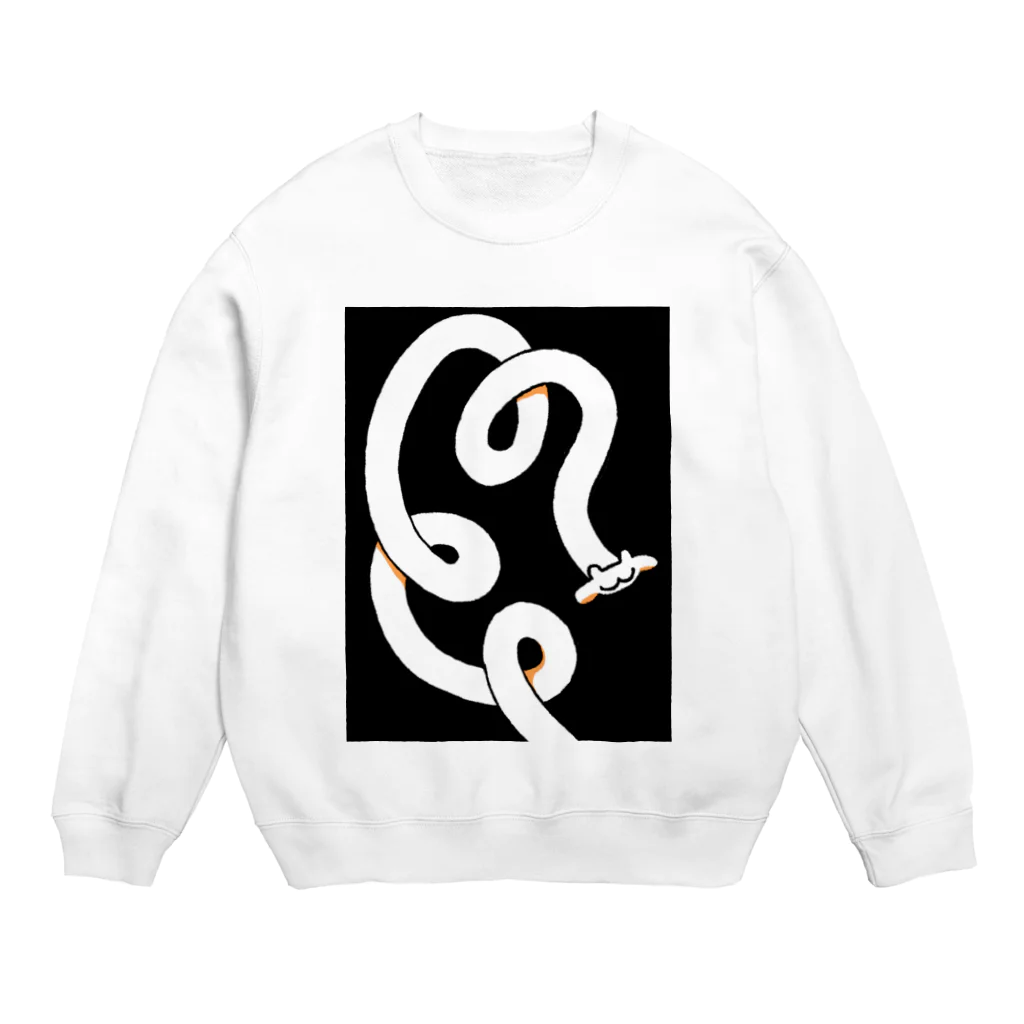 リリのぐるぐるキリン３ Crew Neck Sweatshirt