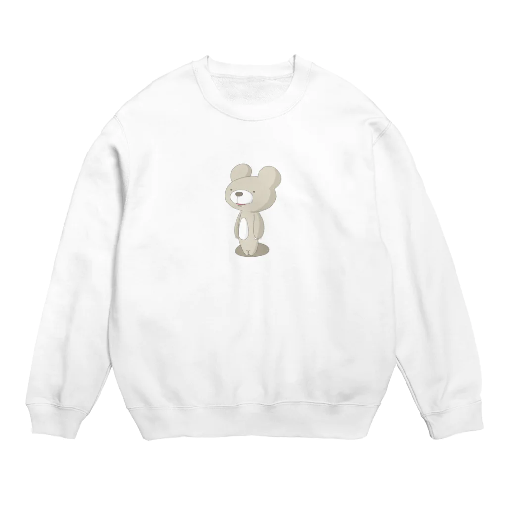 みんなたべるよのクマが立った Crew Neck Sweatshirt