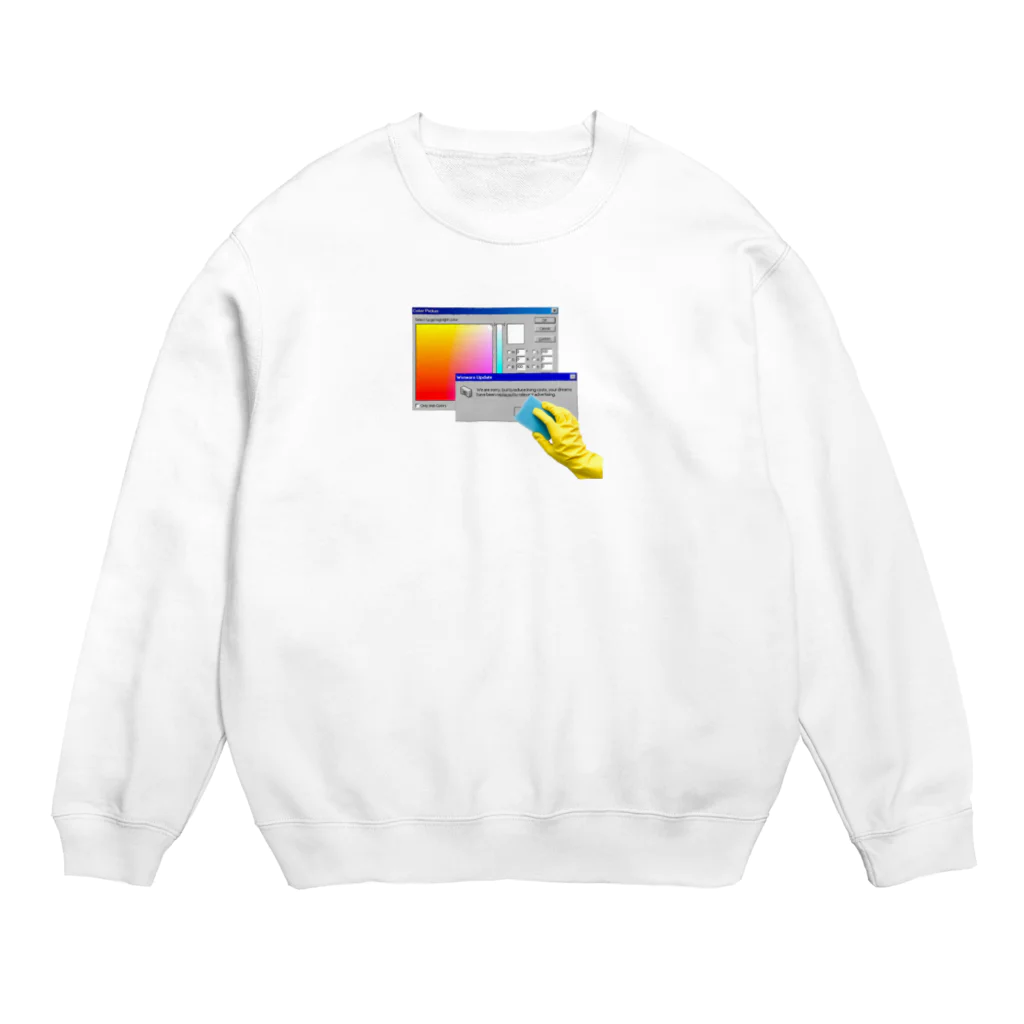 とっぽのcomputer clean Crew Neck Sweatshirt