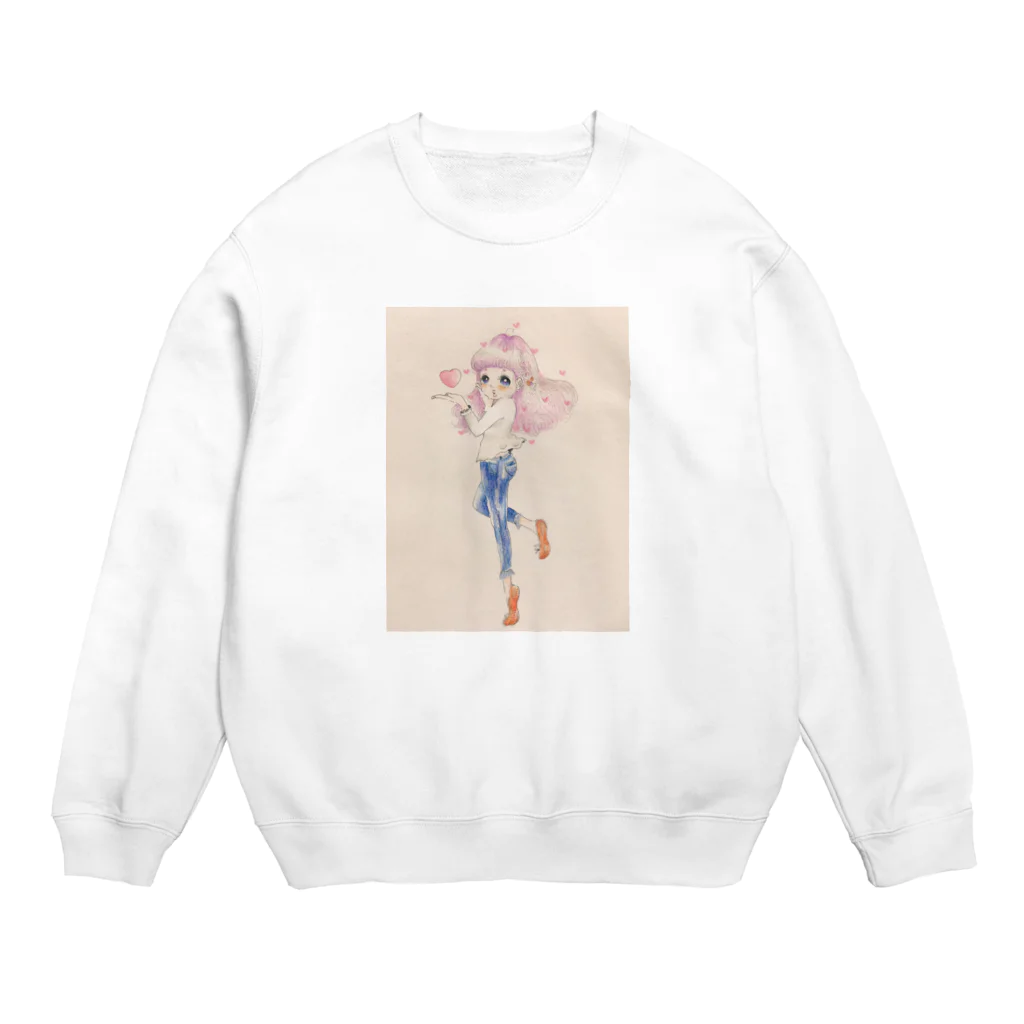 have_getsのちゅっちゅちゃん Crew Neck Sweatshirt