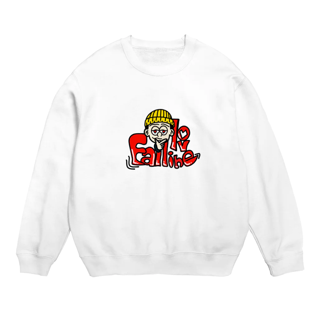 qqqの【Fall in love】 Crew Neck Sweatshirt