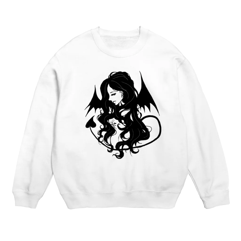 Miyuki_Sakagamiのデビたん。（透かし加工） Crew Neck Sweatshirt