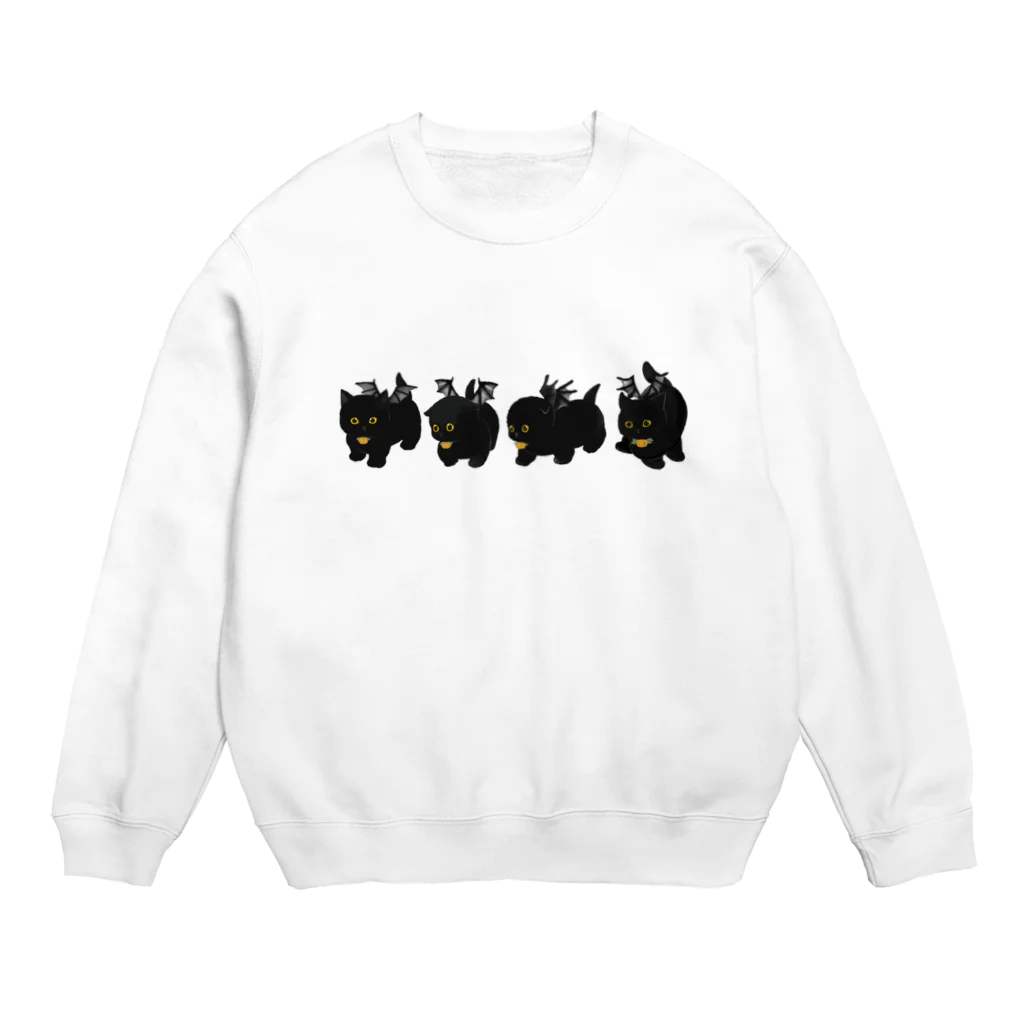 mofusandのハロウィンには奴らが Crew Neck Sweatshirt