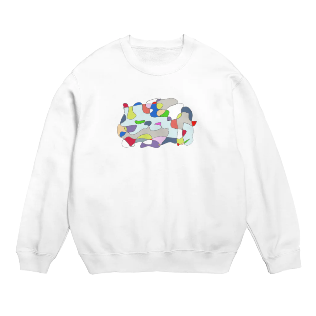 リラックス金魚のわたしのあたまのなかのうみ Crew Neck Sweatshirt