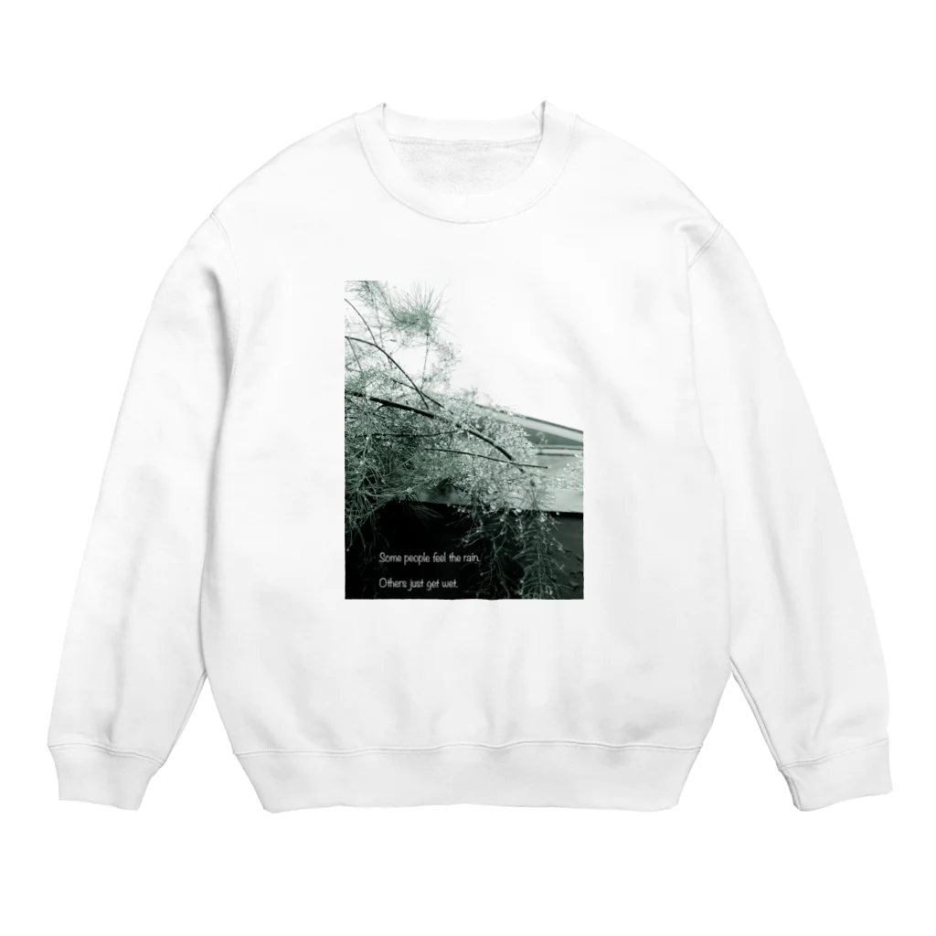 蛍石の雨あがり Crew Neck Sweatshirt