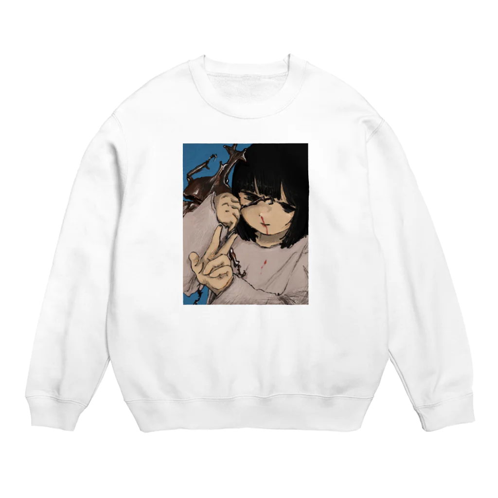 8月の一生友だち(^_^)v Crew Neck Sweatshirt