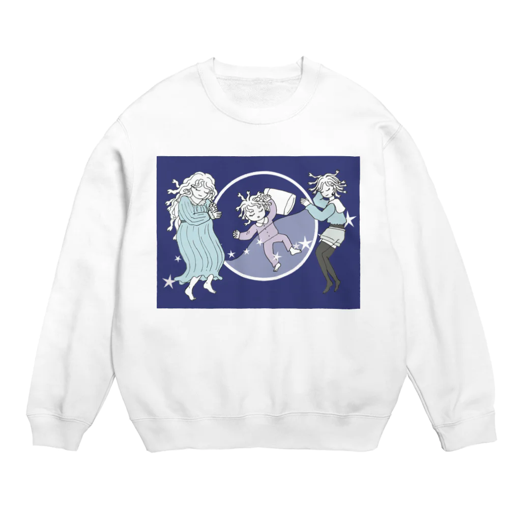 杜の魚のおやすみメデューサ Crew Neck Sweatshirt