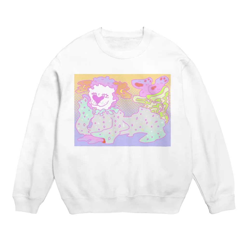 サクサクカーニバルの夢みるわんこ Crew Neck Sweatshirt