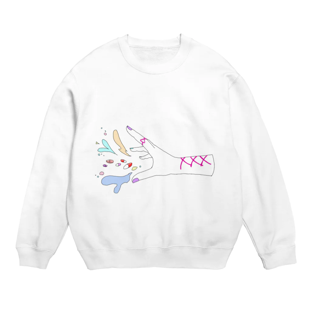 むたむたのふわふわシタイ Crew Neck Sweatshirt