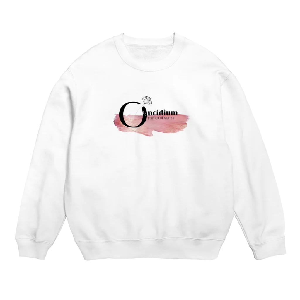 Oncidium  by minamisenaのピンクロゴ Crew Neck Sweatshirt