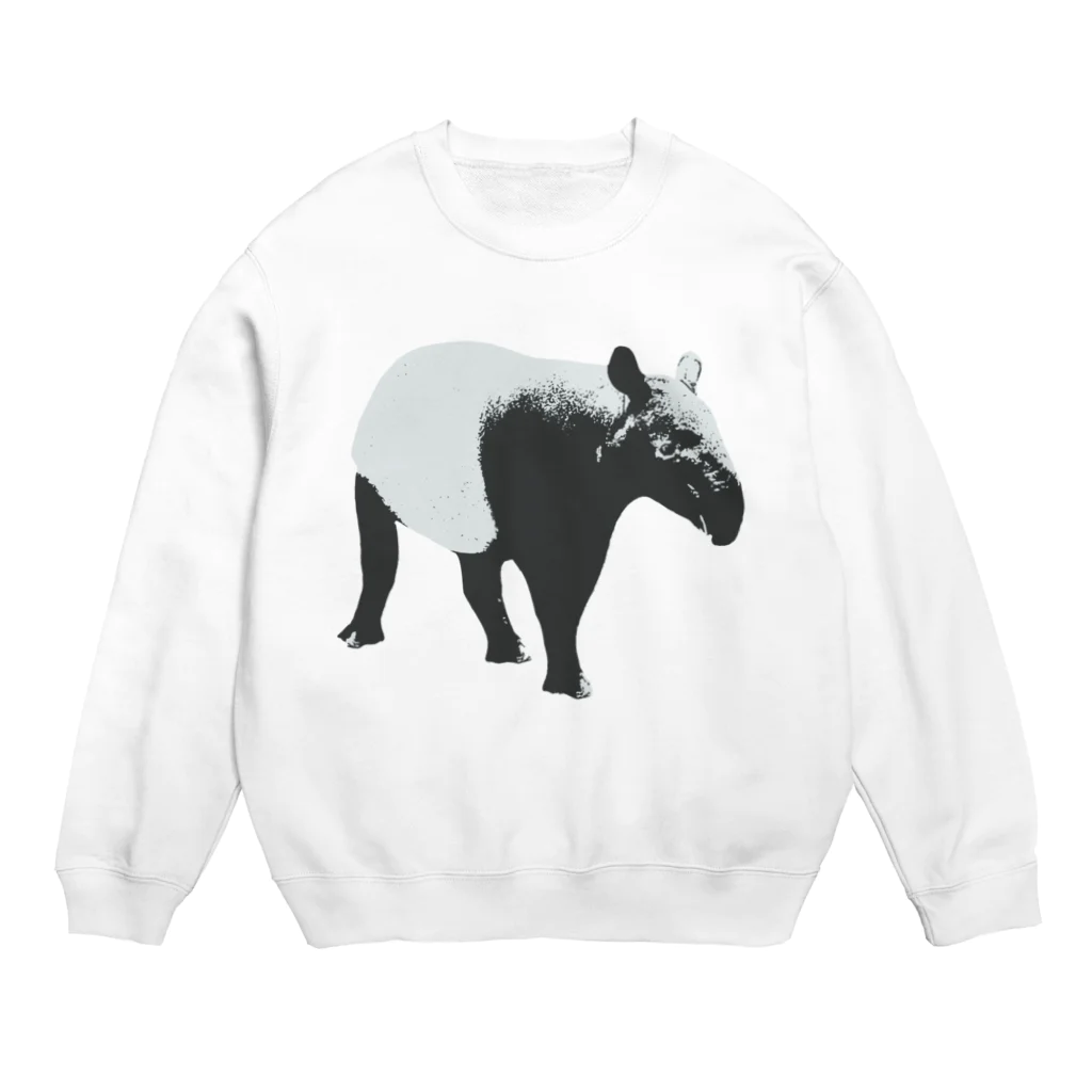 0isall_zoologicalのいつも心にバクちゃんを Crew Neck Sweatshirt