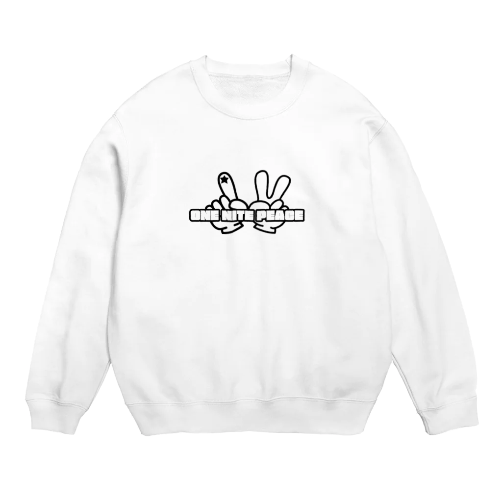 ONE NITE PEACE(ワンナイトピース)のONE NITE PEACE 指ロゴミックス Crew Neck Sweatshirt