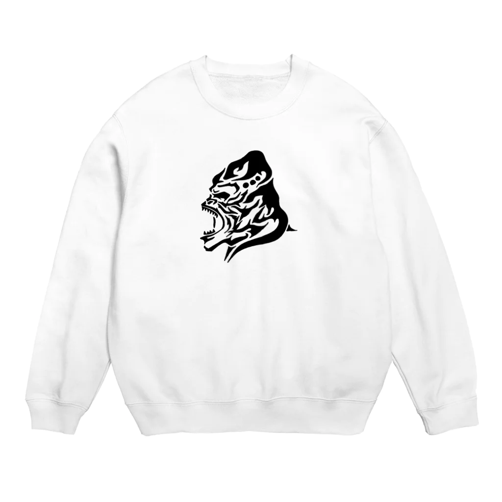 TRAVA design SHOPのゴリラトライバル Crew Neck Sweatshirt