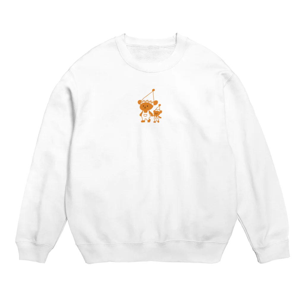 yuccoloのくまさんぽ Crew Neck Sweatshirt