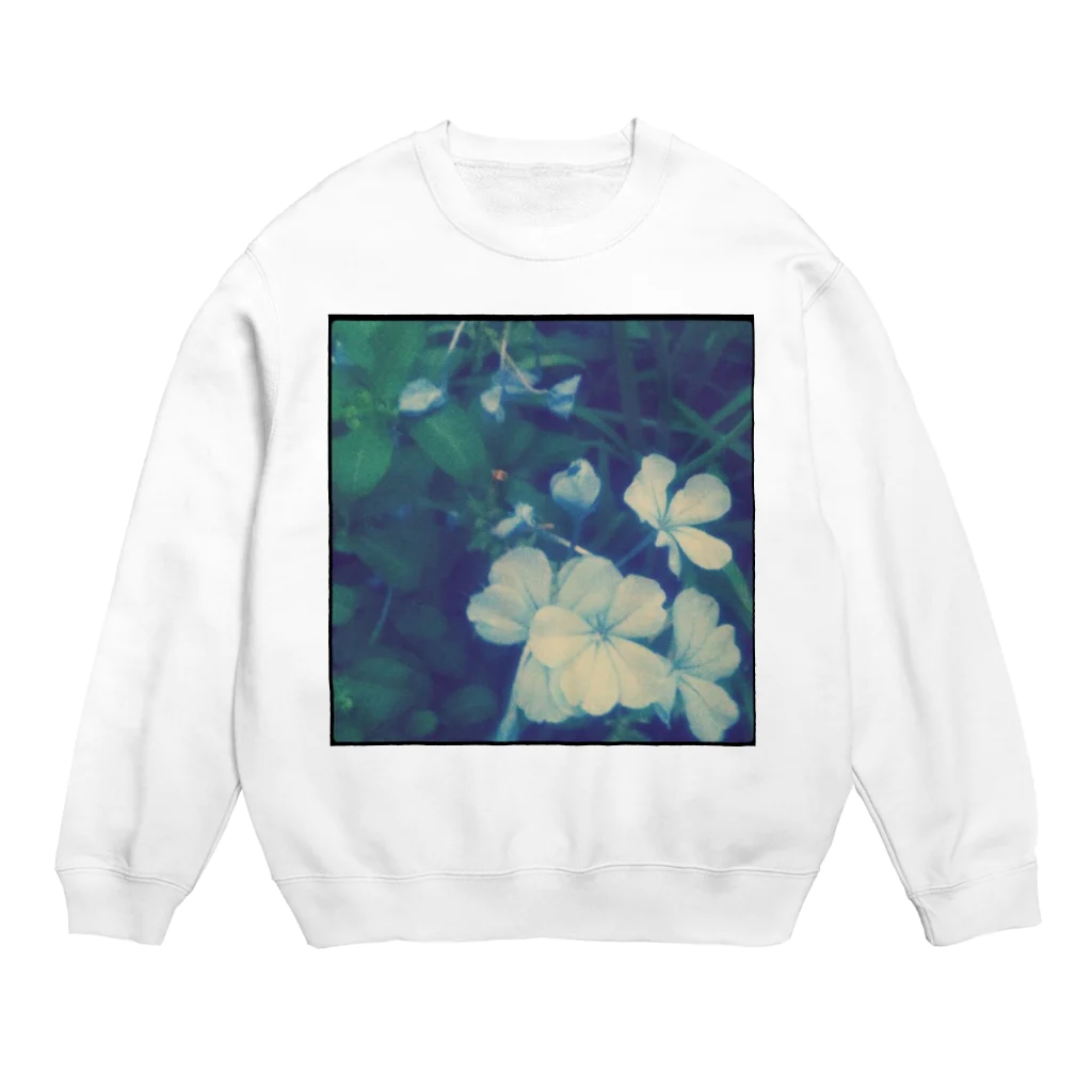 minimumのblue flower Crew Neck Sweatshirt