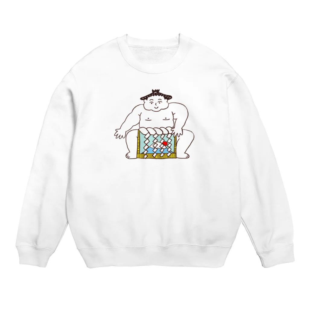 オオグマ部屋のほうほう君の横綱土俵入り Crew Neck Sweatshirt